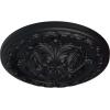 image11 38OD x 2P Acanthus Ceiling MedallionHandPainted Steel Gray