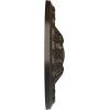 image11 38OD x 2P Acanthus Ceiling MedallionHandPainted Stone Hearth Crackle