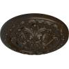 image11 38OD x 2P Acanthus Ceiling MedallionHandPainted Stone Hearth Crackle