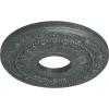 image12 18OD x 3 58ID x 78P Nadia Ceiling Medallion Fits Canopies up to 4 78Athenian Green Crackle Flat Finish
