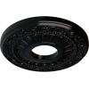 image12 18OD x 3 58ID x 78P Nadia Ceiling Medallion Fits Canopies up to 4 78Black Pearl Metallic Series