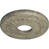 image12 18OD x 3 58ID x 78P Nadia Ceiling Medallion Fits Canopies up to 4 78Castle Stone Crackle Flat Finish