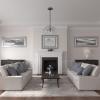 image12 18OD x 3 58ID x 78P Nadia Ceiling Medallion Fits Canopies up to 4 78Cloud Burst Flat Finish