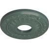 image12 18OD x 3 58ID x 78P Nadia Ceiling Medallion Fits Canopies up to 4 78Cloud Burst Flat Finish