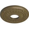 image12 18OD x 3 58ID x 78P Nadia Ceiling Medallion Fits Canopies up to 4 78Mississippi Mud Flat Finish