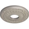 image12 18OD x 3 58ID x 78P Nadia Ceiling Medallion Fits Canopies up to 4 78Pearl White Metallic Series