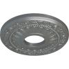 image12 18OD x 3 58ID x 78P Nadia Ceiling Medallion Fits Canopies up to 4 78Platinum Metallic Series