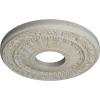 image12 18OD x 3 58ID x 78P Nadia Ceiling Medallion Fits Canopies up to 4 78Pot of Cream Crackle Flat Finish