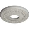 image12 18OD x 3 58ID x 78P Nadia Ceiling Medallion Fits Canopies up to 4 78Pot of Cream Flat Finish