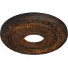 image12 18OD x 3 58ID x 78P Nadia Ceiling Medallion Fits Canopies up to 4 78Rust Metallic Series