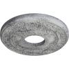 image12 18OD x 3 58ID x 78P Nadia Ceiling Medallion Fits Canopies up to 4 78Ultra Pure White Crackle Flat Finish
