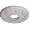 image12 18OD x 3 58ID x 78P Nadia Ceiling Medallion Fits Canopies up to 4 78Ultra Pure White Flat Finish