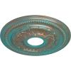 image15 34OD x 3 14ID x 1P Galway Ceiling Medallion Fits Canopies up to 3 14Copper Green Patina Metallic Series