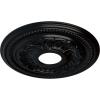 image15 34OD x 3 14ID x 1P Galway Ceiling Medallion Fits Canopies up to 3 14Jet Black Flat Finish