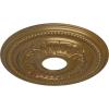 image15 34OD x 3 14ID x 1P Galway Ceiling Medallion Fits Canopies up to 3 14Pale Gold Metallic Series