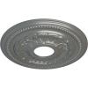 image15 34OD x 3 14ID x 1P Galway Ceiling Medallion Fits Canopies up to 3 14Silver Metallic Series