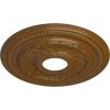 image15 34OD x 3 14ID x 1P Galway Ceiling Medallion Fits Canopies up to 3 14Smokey Topaz Flat Finish