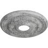 image15 34OD x 3 14ID x 1P Galway Ceiling Medallion Fits Canopies up to 3 14Ultra Pure White Crackle Flat Finish