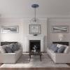 image25 38OD x 3 38ID x 1 38P Cole Ceiling Medallion Fits Canopies up to 9 18 HandPainted Night ShadeAmericana Flat Finish