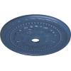 image31 12OD x 3 58ID x 1 34P Palmetto Ceiling MedallionHandPainted Americana