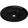 image31 12OD x 3 58ID x 1 34P Palmetto Ceiling MedallionHandPainted Black Pearl