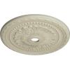image31 12OD x 3 58ID x 1 34P Palmetto Ceiling MedallionHandPainted Clear Yellow