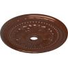 image31 12OD x 3 58ID x 1 34P Palmetto Ceiling MedallionHandPainted Copper Penny