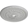 image31 12OD x 3 58ID x 1 34P Palmetto Ceiling MedallionHandPainted Frost