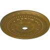 image31 12OD x 3 58ID x 1 34P Palmetto Ceiling MedallionHandPainted Gold