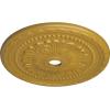 image31 12OD x 3 58ID x 1 34P Palmetto Ceiling MedallionHandPainted Iridescent Gold