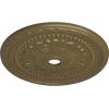 image31 12OD x 3 58ID x 1 34P Palmetto Ceiling MedallionHandPainted Mississippi Mud