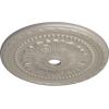 image31 12OD x 3 58ID x 1 34P Palmetto Ceiling MedallionHandPainted Pearl White