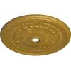 image31 12OD x 3 58ID x 1 34P Palmetto Ceiling MedallionHandPainted Pharaohs Gold