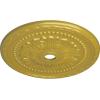 image31 12OD x 3 58ID x 1 34P Palmetto Ceiling MedallionHandPainted Rich Gold