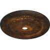 image31 12OD x 3 58ID x 1 34P Palmetto Ceiling MedallionHandPainted Rust