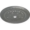 image31 12OD x 3 58ID x 1 34P Palmetto Ceiling MedallionHandPainted Silver