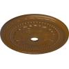 image31 12OD x 3 58ID x 1 34P Palmetto Ceiling MedallionHandPainted Smokey Topaz