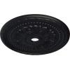 image31 12OD x 3 58ID x 1 34P Palmetto Ceiling MedallionHandPainted Steel Gray