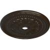 image31 12OD x 3 58ID x 1 34P Palmetto Ceiling MedallionHandPainted Stone Hearth