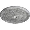 image31 12OD x 3 58ID x 1 34P Palmetto Ceiling MedallionHandPainted Ultra Pure White Crackle