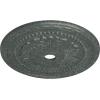 image31 12OD x 3 58ID x 1 34P Palmetto Ceiling MedallionHandpainted Athenian Green Crackle