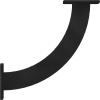 imageEkena Millwork BKTM02X11X11BRHBL 2 inch W x 11 inch D x 11 inch H Bradford steel Bracket Hammered Black