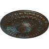 imageEkena Millwork CM11LIUWF 1114 x 118 Linus Ceiling Medallion Ultra Pure WhiteBronze Blue Patina Metallic Series