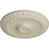 imageEkena Millwork CM11LIUWF 1114 x 118 Linus Ceiling Medallion Ultra Pure WhiteClear Yellow Flat Finish