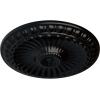 imageEkena Millwork CM11LIUWF 1114 x 118 Linus Ceiling Medallion Ultra Pure WhiteJet Black Flat Finish