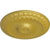 imageEkena Millwork CM11LIUWF 1114 x 118 Linus Ceiling Medallion Ultra Pure WhiteRich Gold Metallic Series