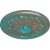 imageEkena Millwork CM12LEAMF 1234 x 78 Legacy Acanthus Ceiling Medallion AmericanaCopper Green Patina Metallic Series