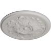 imageEkena Millwork CM12LEAMF 1234 x 78 Legacy Acanthus Ceiling Medallion AmericanaUltra Pure White Flat Finish