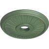 imageEkena Millwork CM20BE1PAS Berkshire Ceiling Medallion Pale GoldAthenian Green Flat Finish