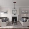 imageEkena Millwork CM20BE1PAS Berkshire Ceiling Medallion Pale GoldBrushed Mahogany Flat Finish